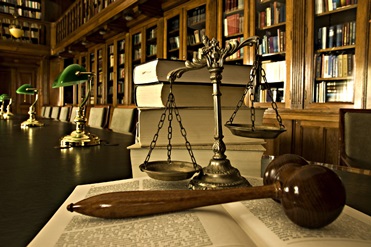 Scales, Gavel and Law Books